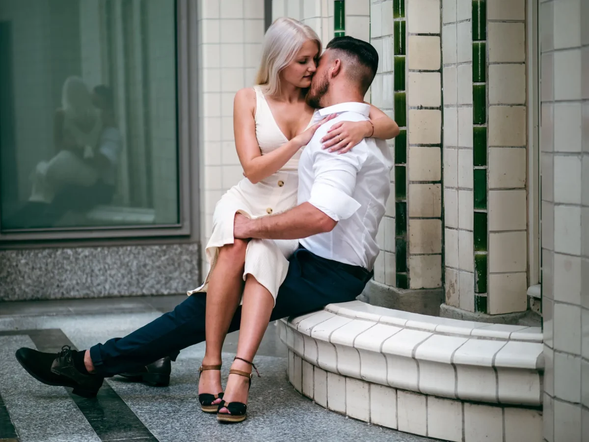 Janice und Marco - Paarshooting in Leipzig - sinnliche Posen
