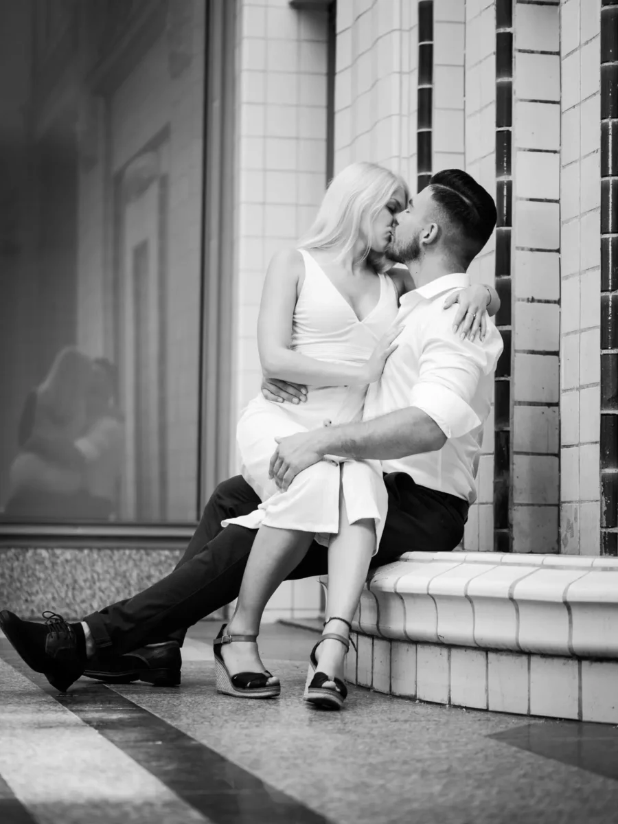 Janice und Marco - Paarshooting in Leipzig - sinnliche Posen