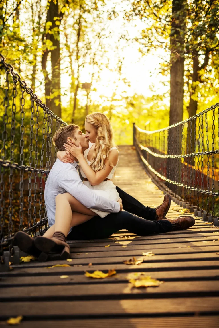 Mariele und Daniel - Herbstshooting im Rosental Leipzig