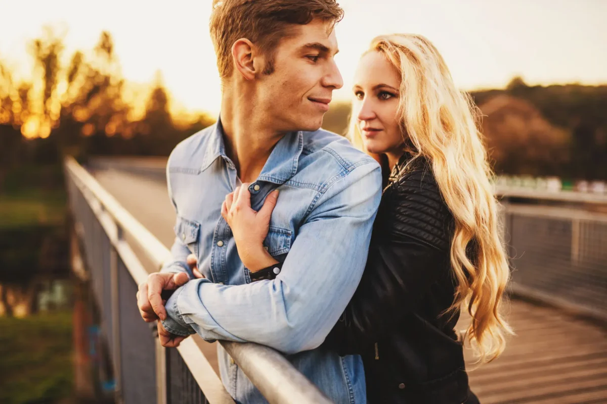 Mariele und Daniel - Herbstshooting im Rosental Leipzig