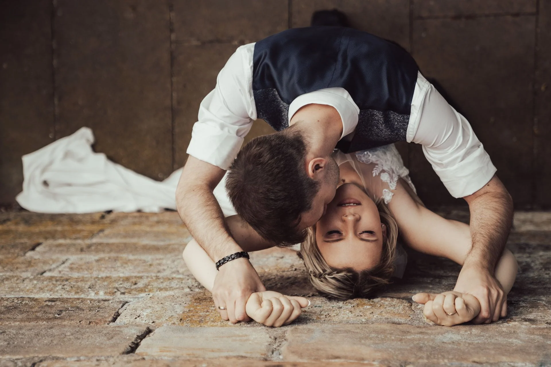 sinnliches Hochzeitsfoto