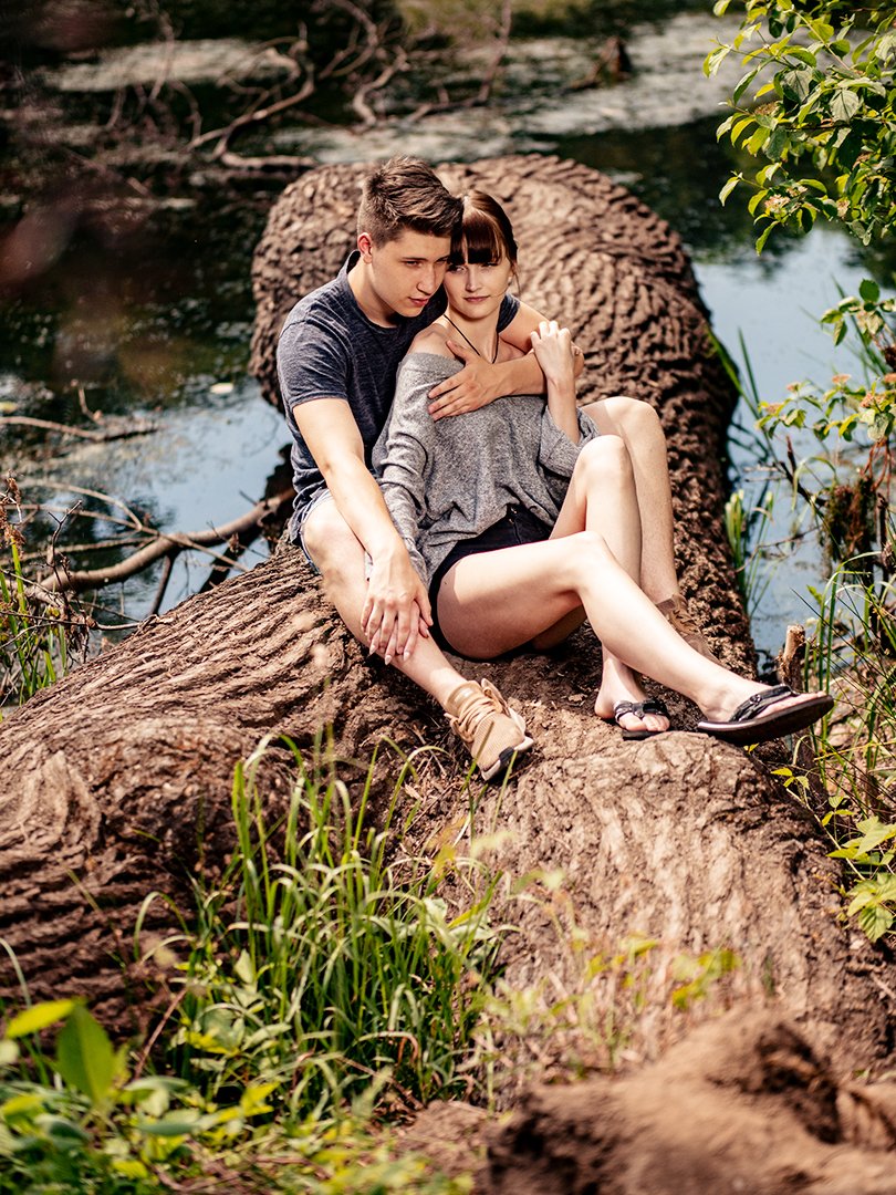 Paarshooting Leipzig Fotograf Waldsee