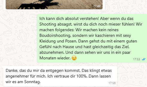 Caro - Sie wollte aus Unsicherheit schon absagen...