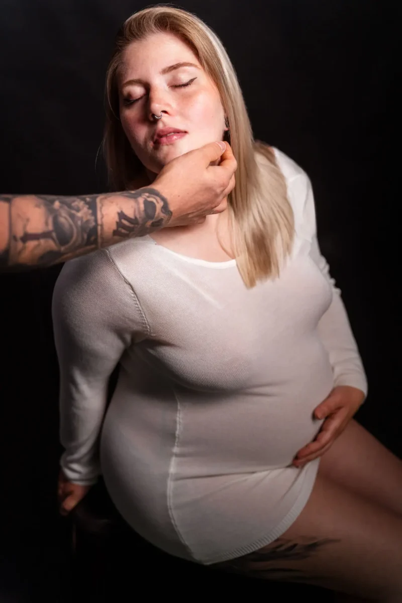 Sinnliches Babybauchfoto